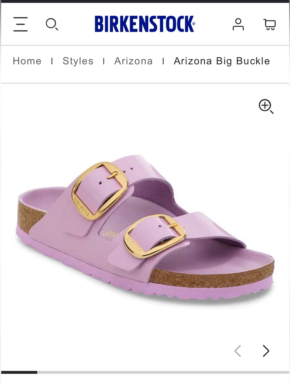 Birkenstock Big Buckle Leather purple
